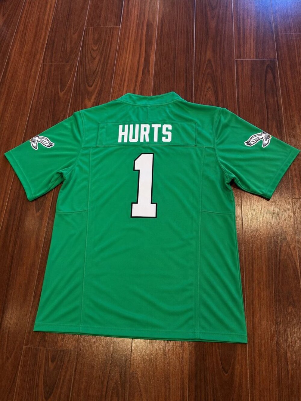 Jalen Hurts kids Kelly Green Stitched Jersey Vapor